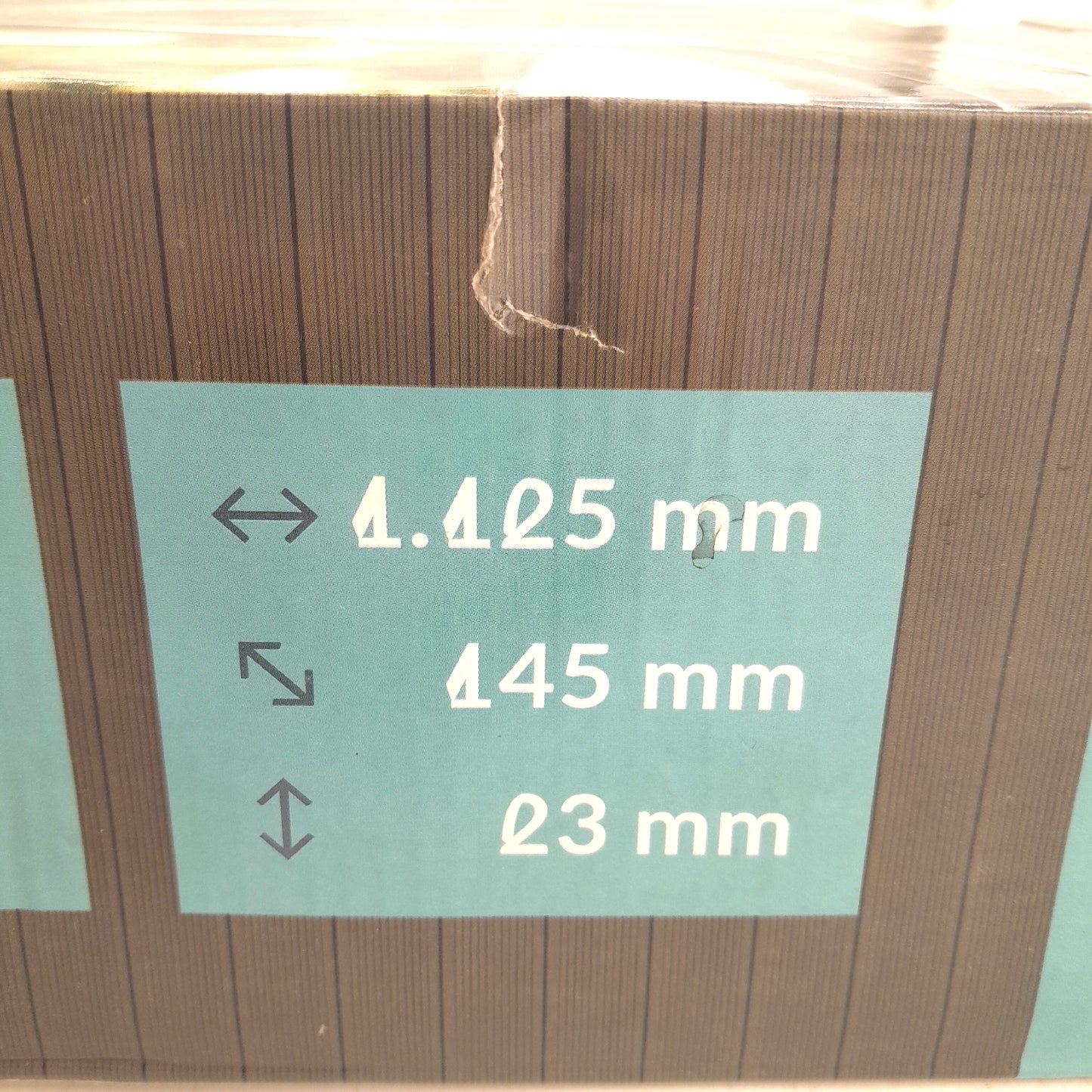 WPC-Terrassendiele mit Klicksystem Schiefergrau, 111,3 x 14 x 2,3 cm, 4er Pack