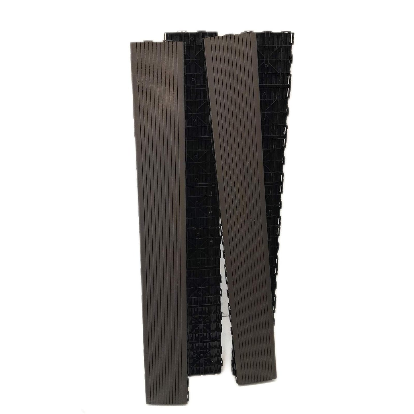 WPC-Terrassendiele mit Klicksystem Schiefergrau, 111,3 x 14 x 2,3 cm, 4er Pack