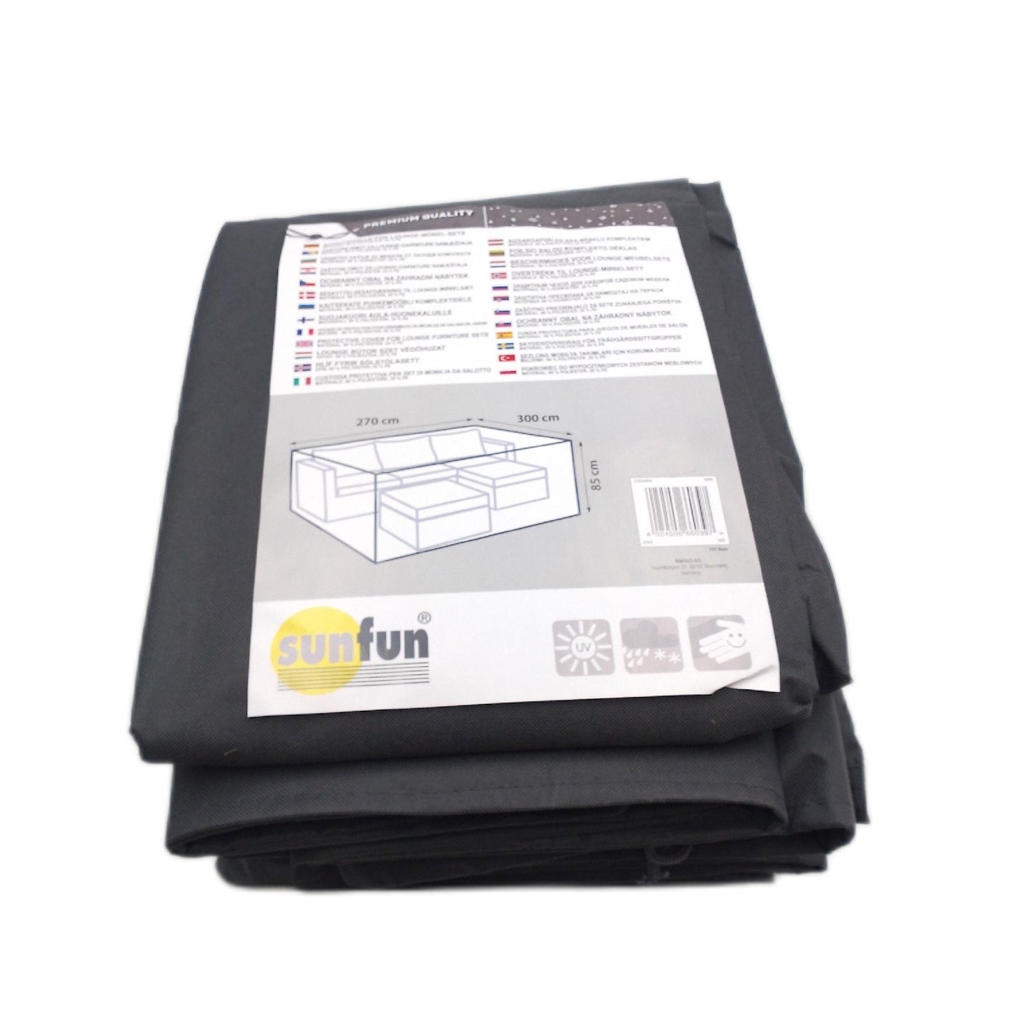 Sunfun Schutzhülle Lounge Set Gartenmöbelbezug 270 x 300 x