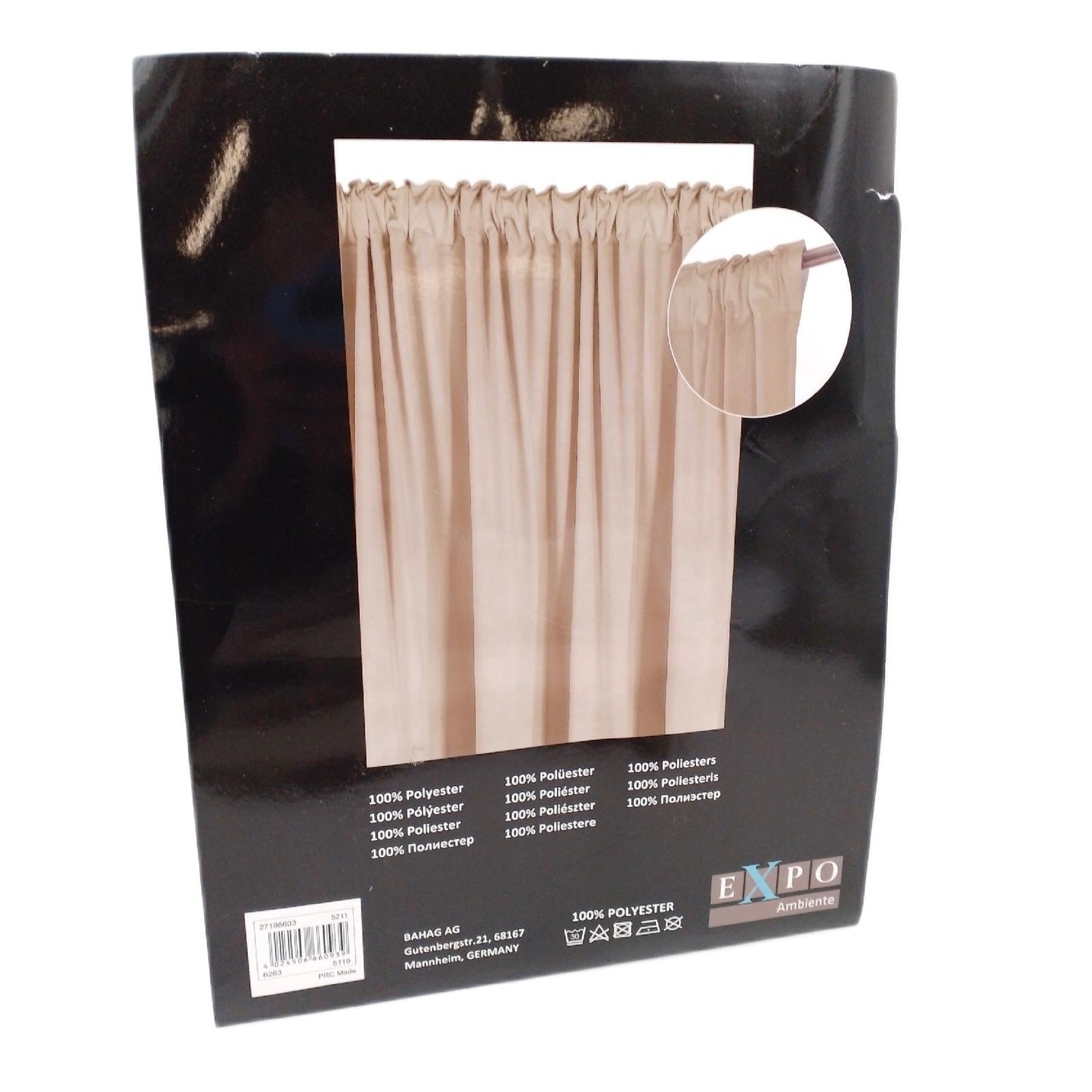 Expo Ambiente Schlaufenbandschal Stoffvorhang Samt Velvet 135 x 245 cm Eleganz Kuscheliges Design