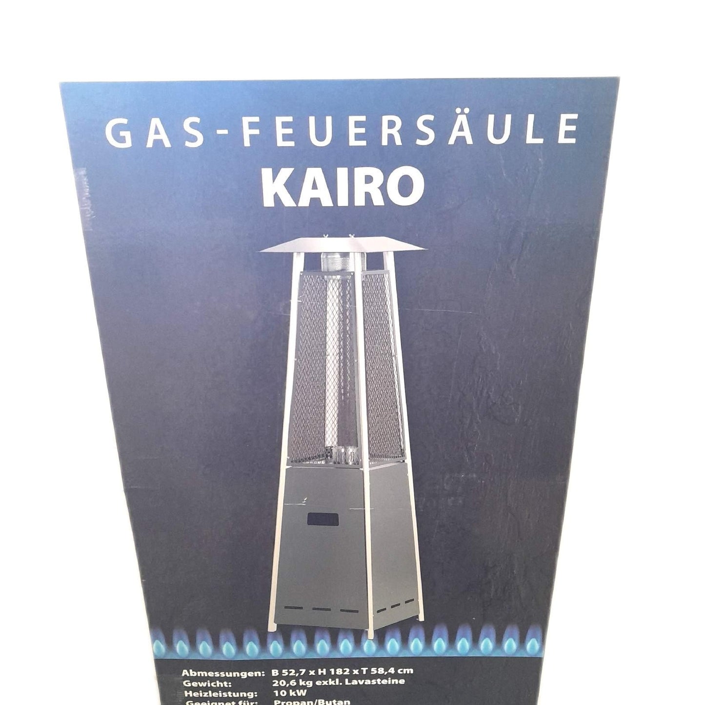 Terrassenstrahler Kairo 10 kW Hoehe 182 cm unvollstaendig ohne