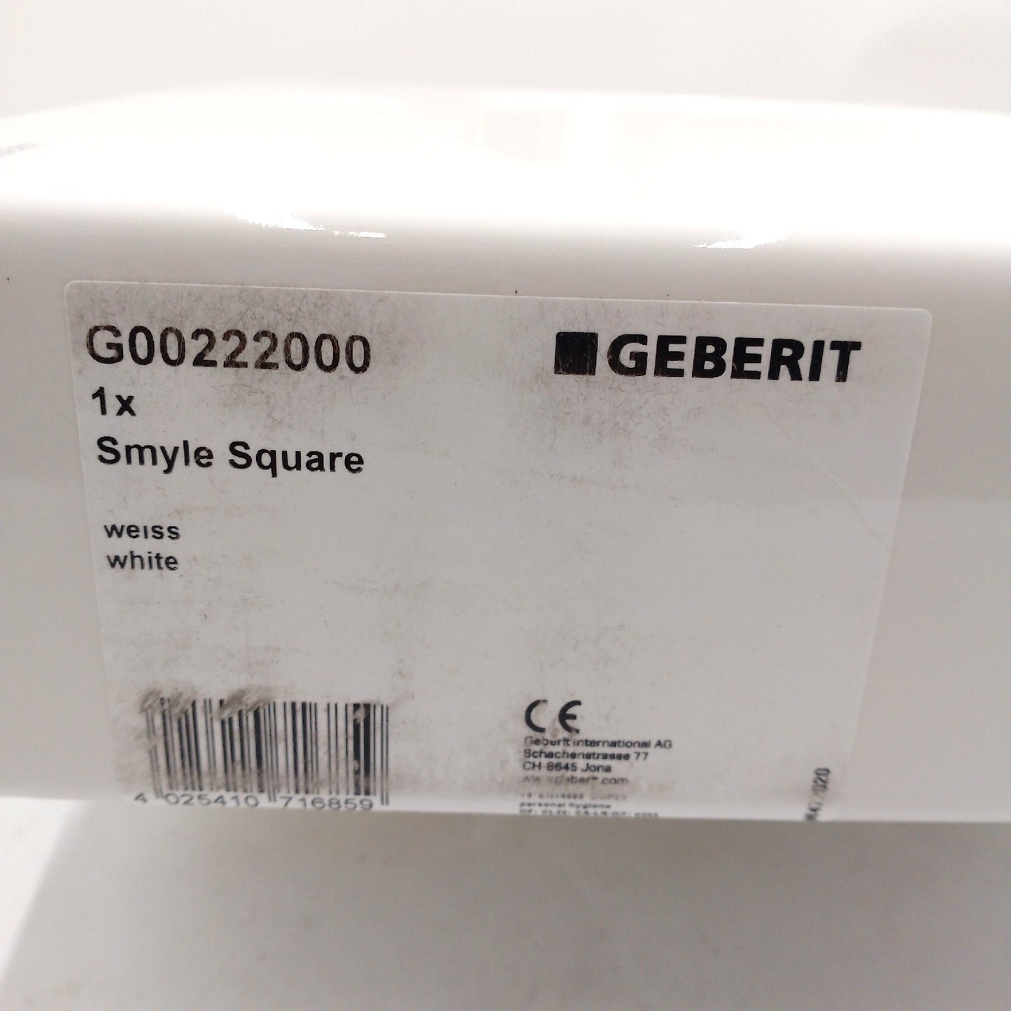 Geberit Waschbecken Badezimmer Smyle Square schmutzabweisend moderne Glasoberfläche