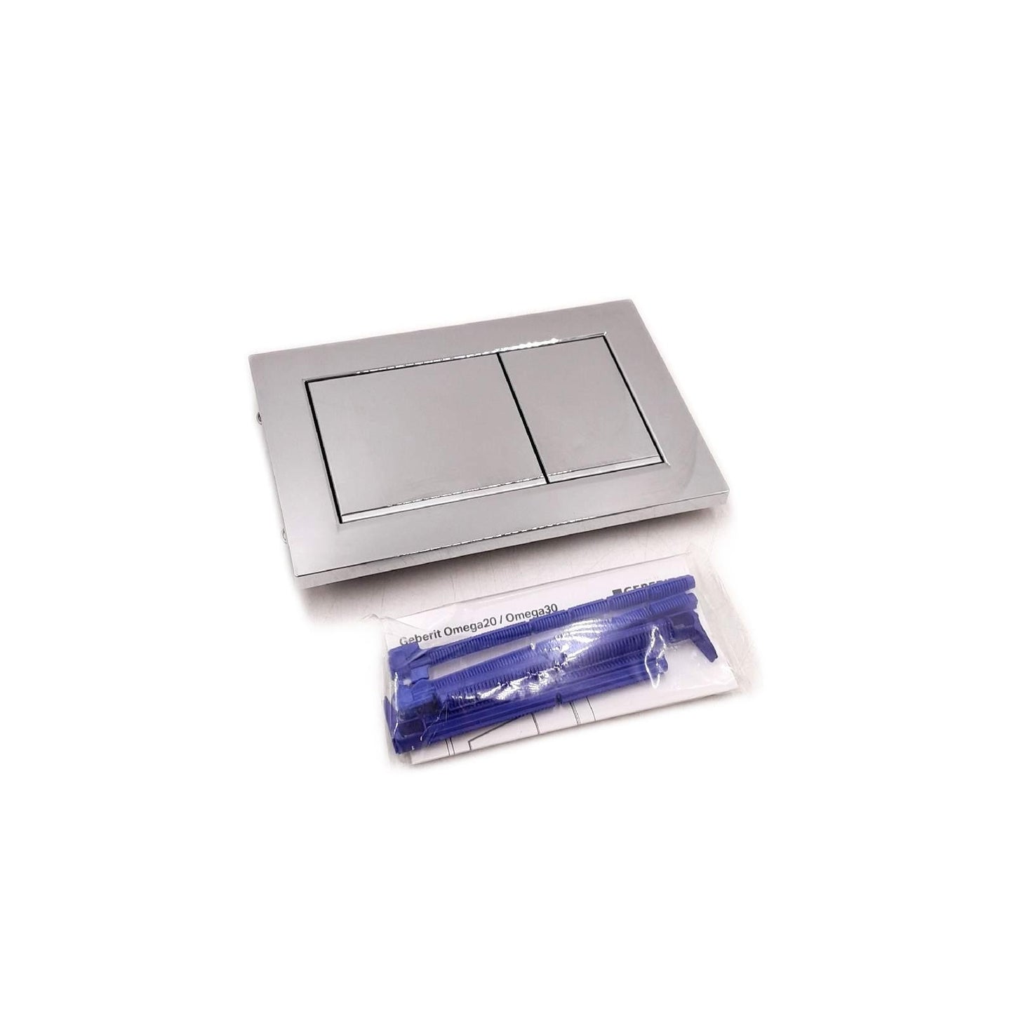 Geberit Betätigungsplatte Sanitärbedarf Omega 30 Chrom Hochglanz Zweimengen