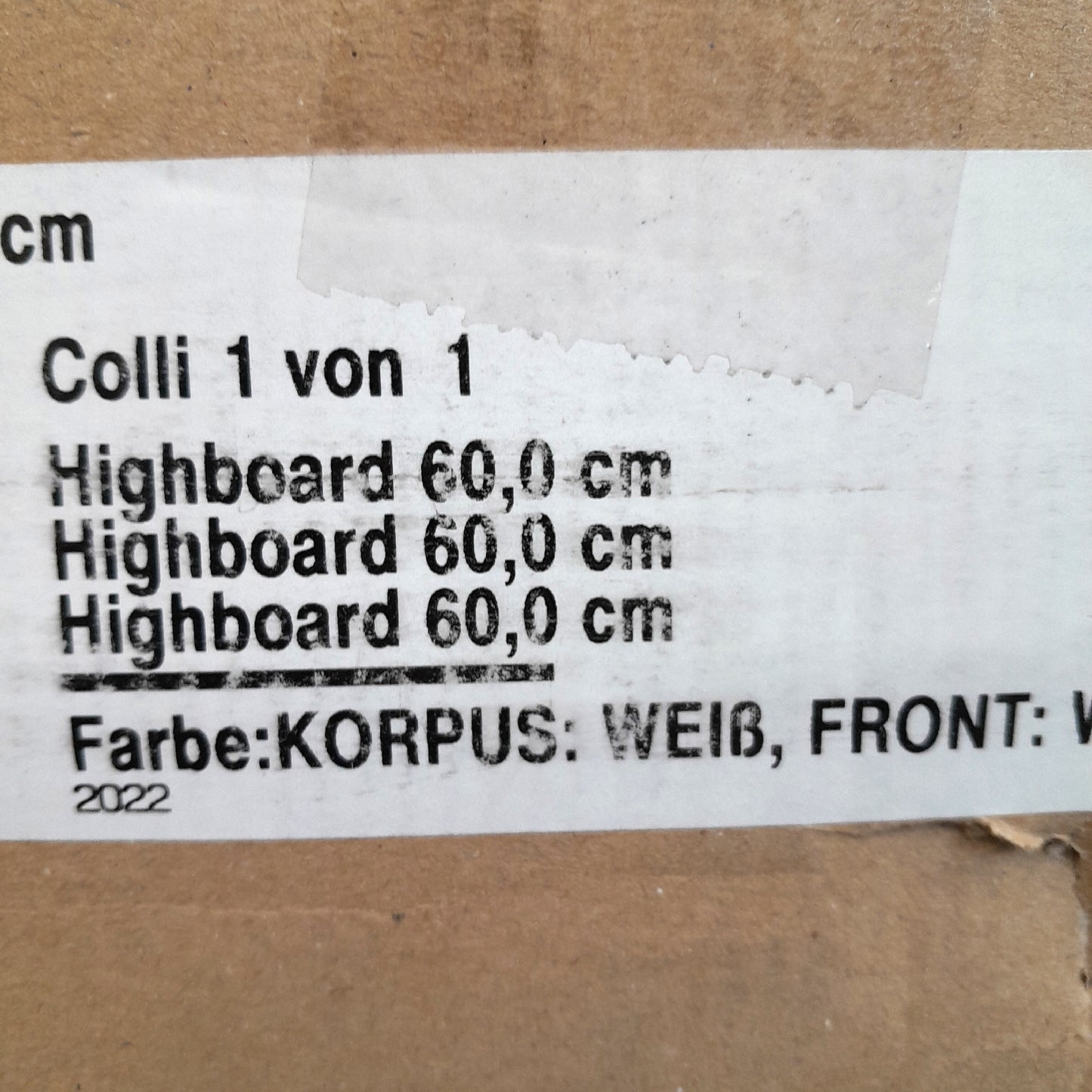 Uno Highboard Schrank Wohnzimmermöbel Nikolassee Maße B60xH1105xT325