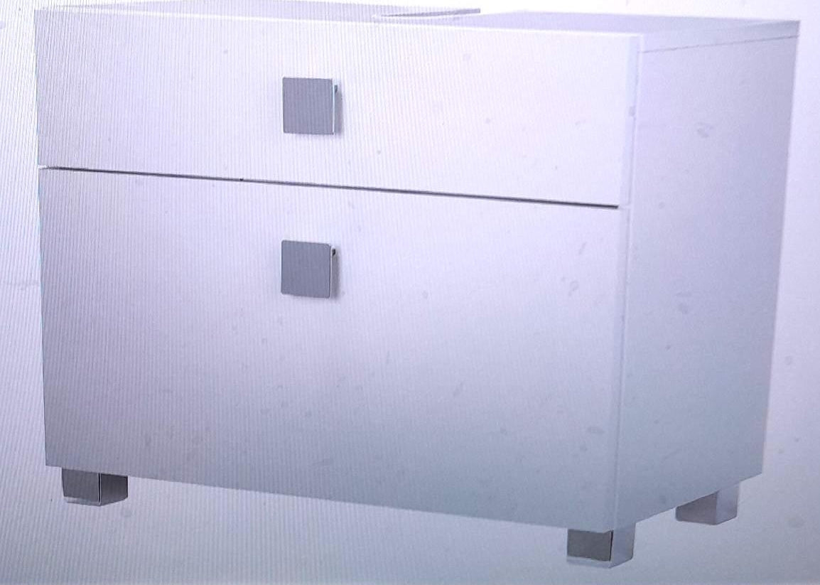 Schildmeyer Carree Waschtischunterschrank (65 x 34,5 x 53 cm, Weiß)
