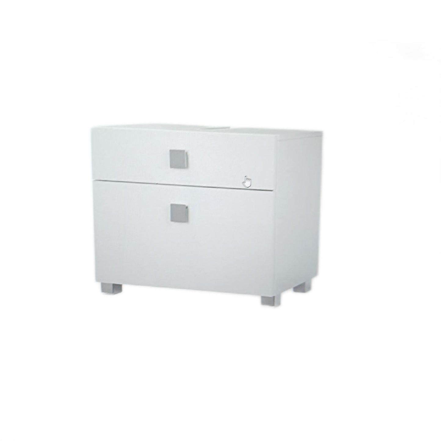 Schildmeyer Carree Waschtischunterschrank (65 x 34,5 x 53 cm, Weiß)