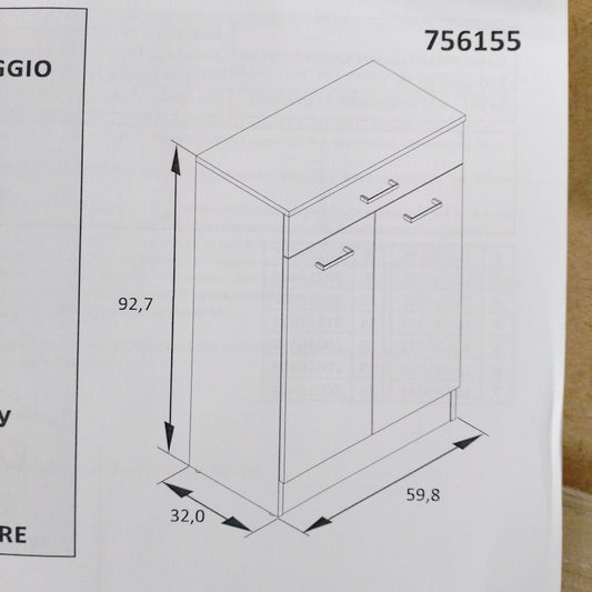 Schildmeyer Seitenschrank Möbel Lorenz 142098 perl weiß kompakt praktisch platzspar