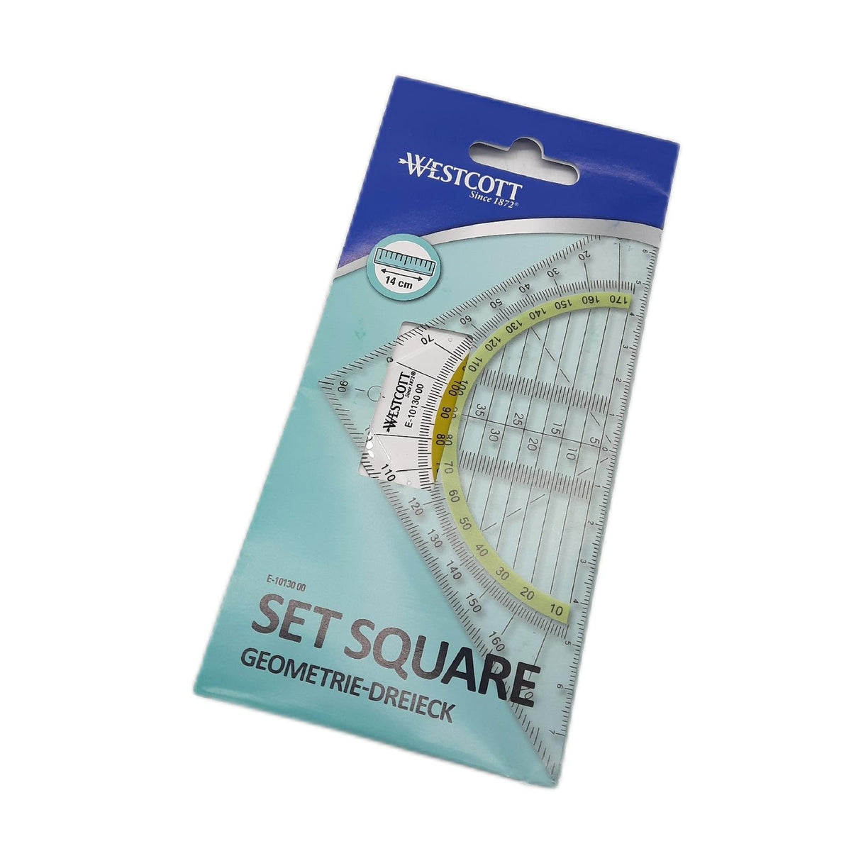 Westcott E 10130 00 Geometriedreieck Kunststoff 14 cm transparen - Unvollständig