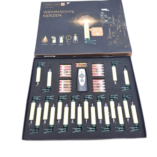 LED Weihnachtskerzen Set Beleuchtung Innen Elfenbein IP20 Weihnachtsdekoration festlich warm