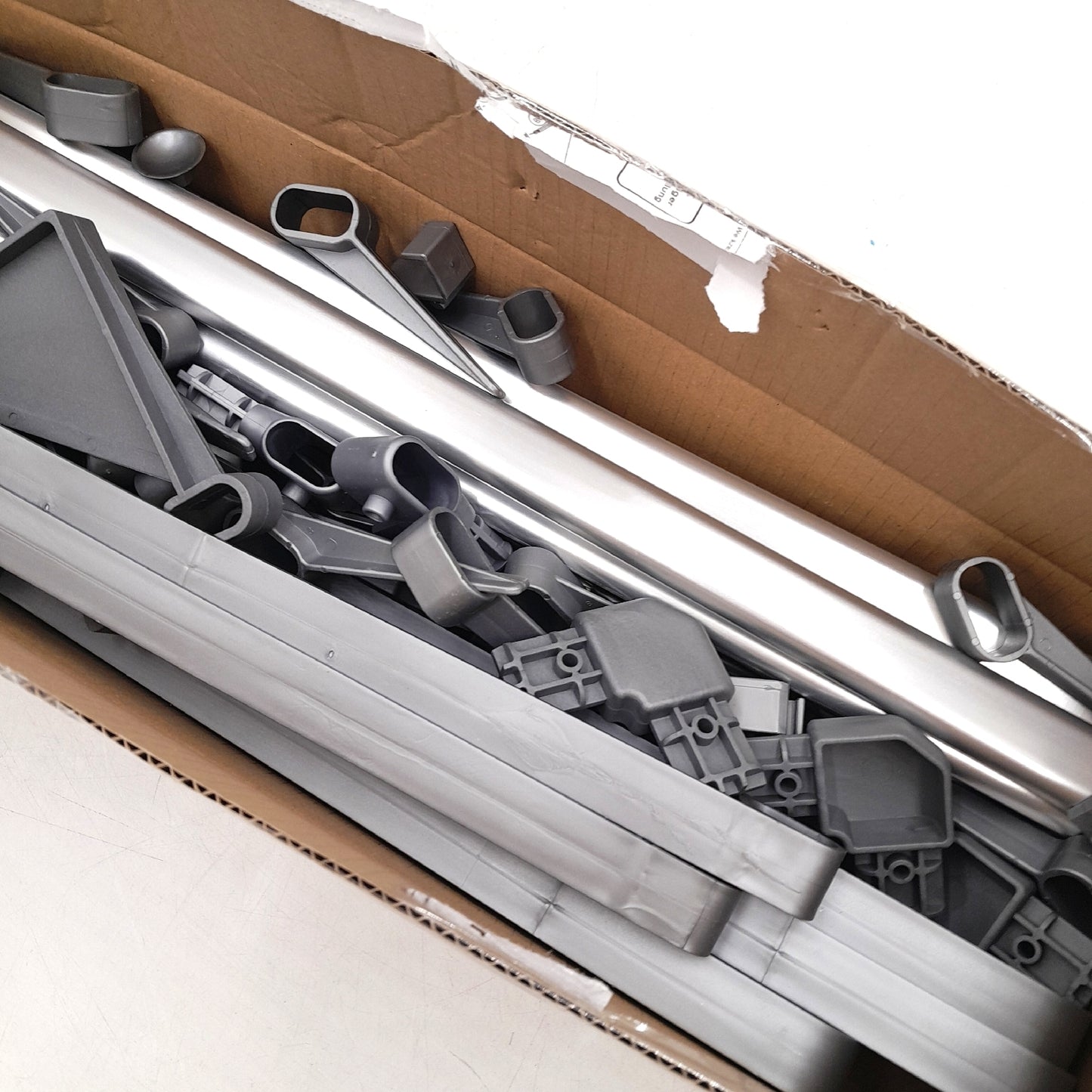 Ruco Schuhregal Aufbewahrung Möbel Schuhablage Silber L x B x H 58