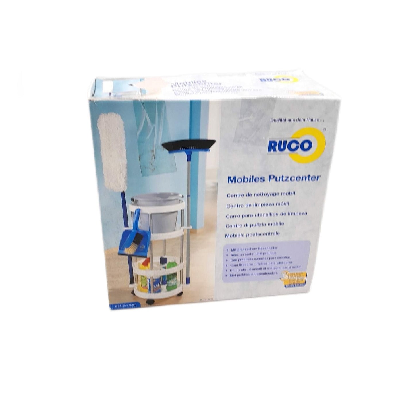 Ruco Reinigungswagen Haushalt Reinigung Ø x H 34 x 75 cm praktische Lösung