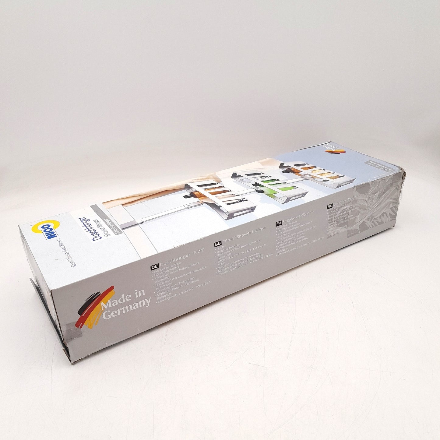 Ruco Duschkorb Profi (L x B x H: 30 x 15 x 105 cm, Silber, Aluminium)