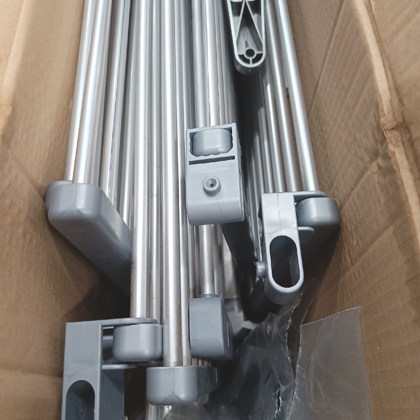 Ruco Wäscheständer (L x B x H: 59 x 64 x 129 cm, Silber)