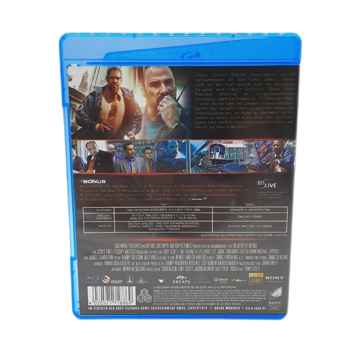 Die Entführung der U-Bahn Pelham 1 2 3 (Blu-ray)