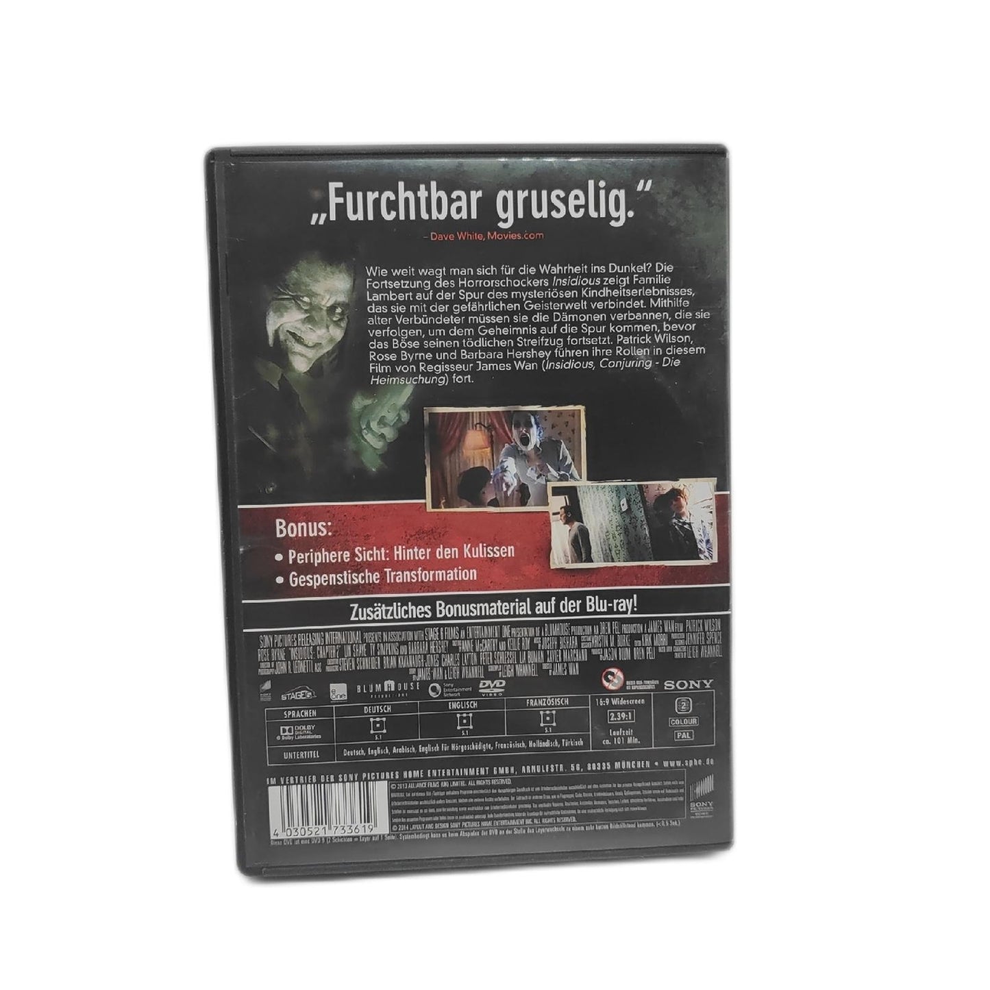Insidious: Chapter 2 DVD