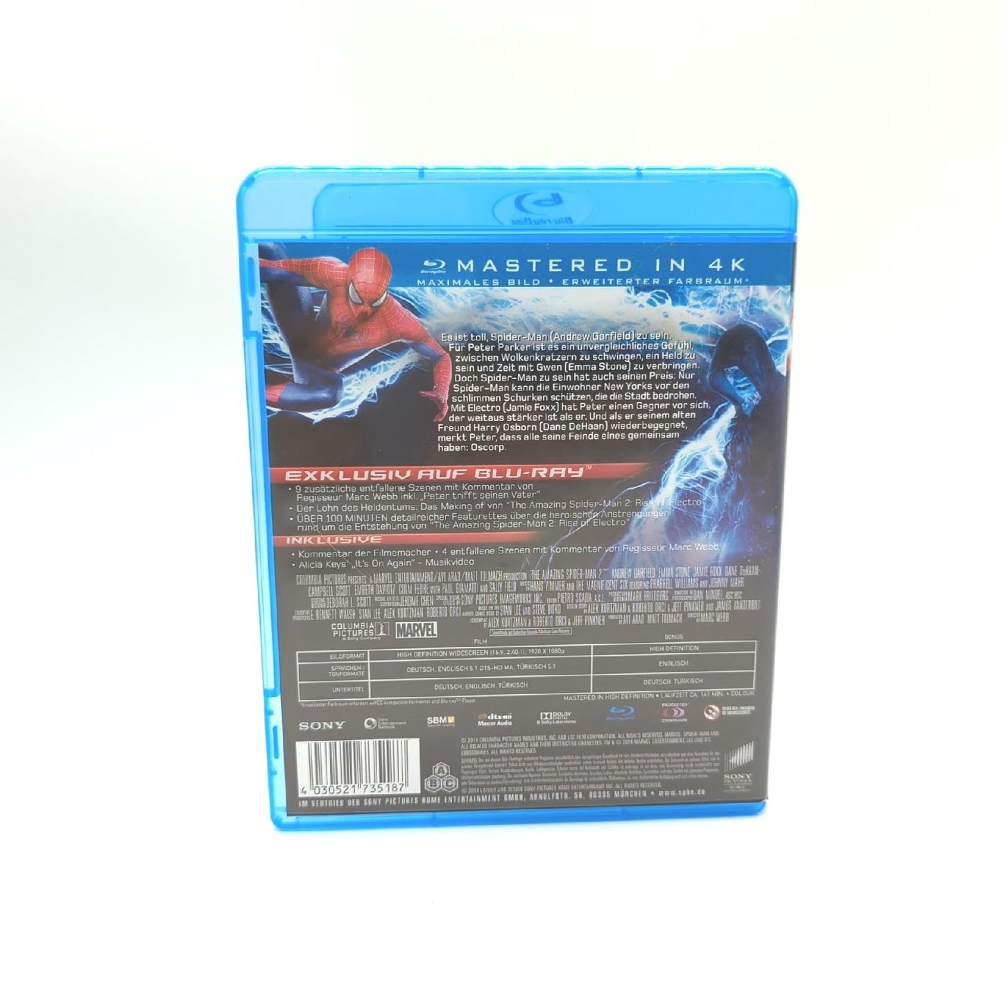 Blu-Ray  The Amazing Spider-Man 2: Rise of Electro