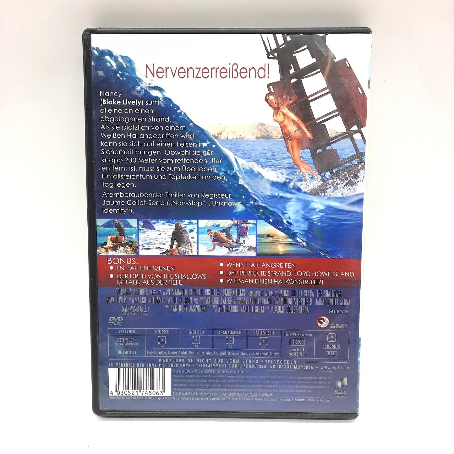 The Shallows - Gefahr aus der Tiefe (DVD)