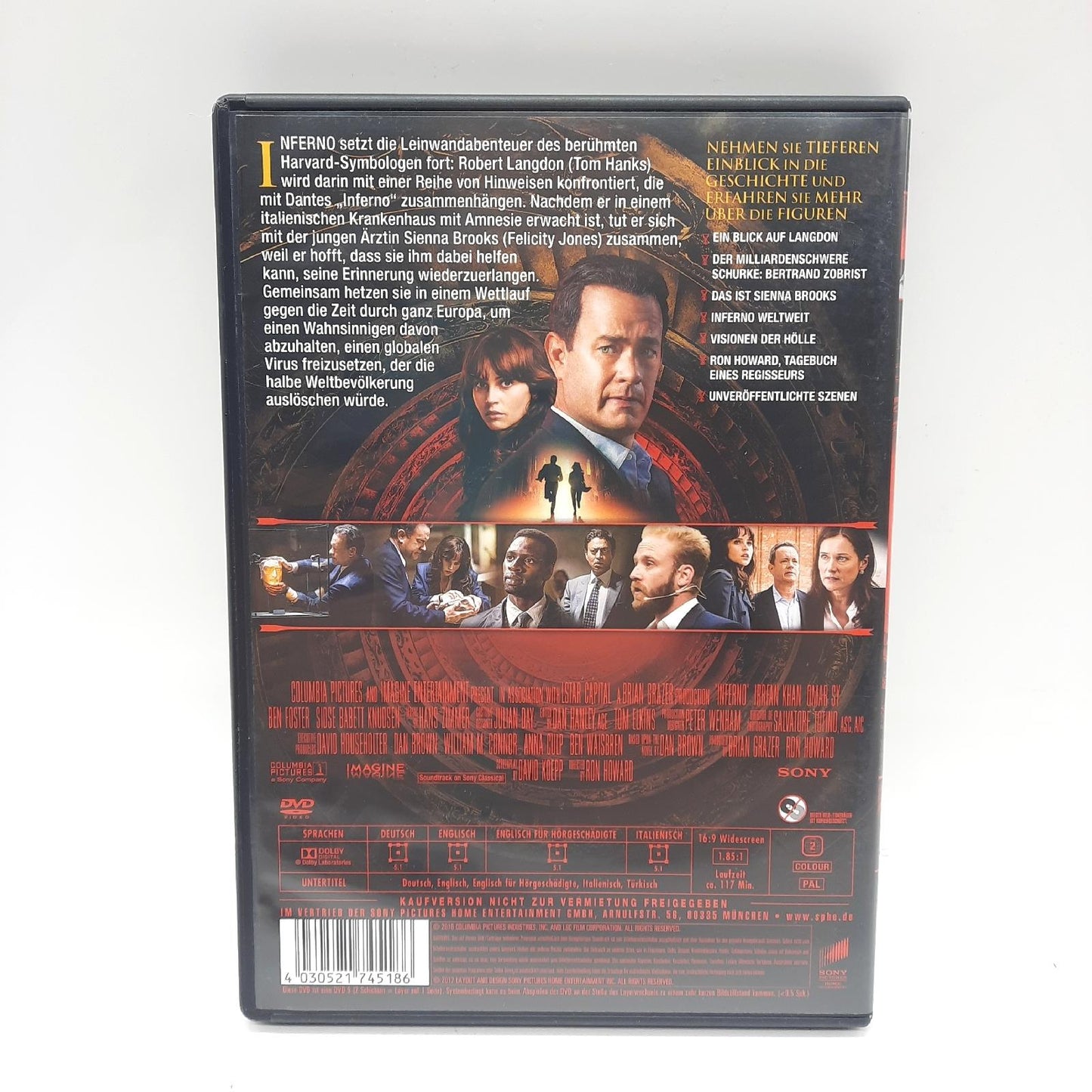 Inferno DVD Film Dan Brown Spannung Thriller Kultur Verschwörung