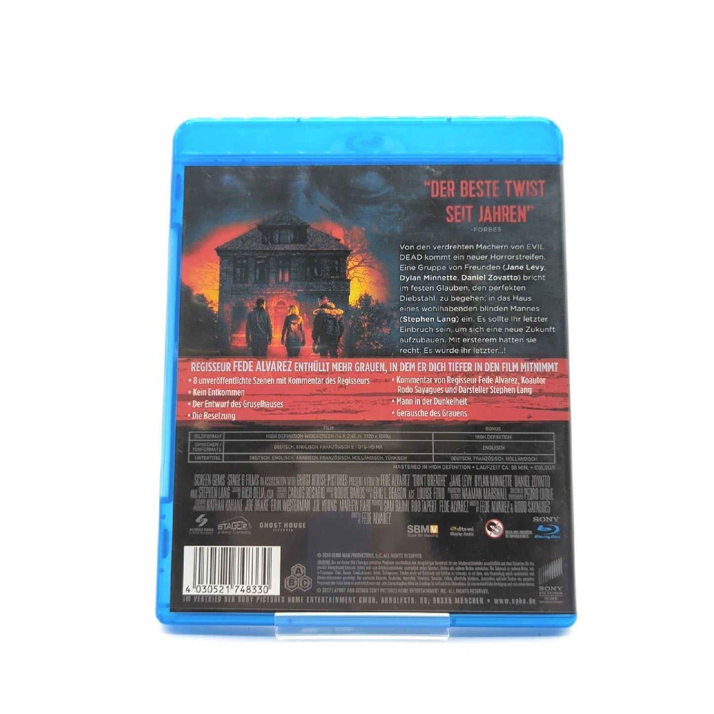 Don't Breathe Blu Ray