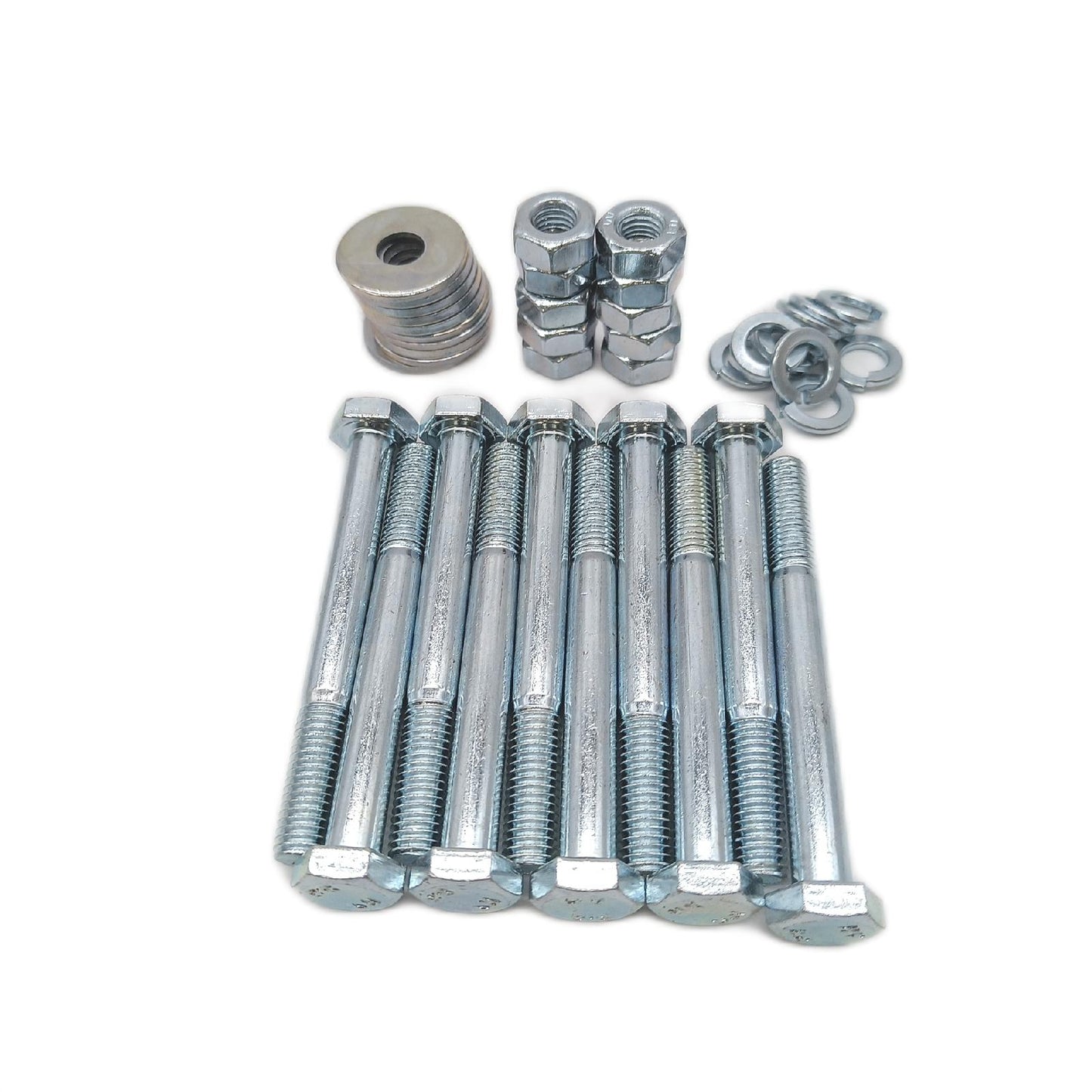Stabilit Bodenhülsenschraube (M10, Länge: 90 mm, 10 Stk., Verzinkt, Sechskantkop