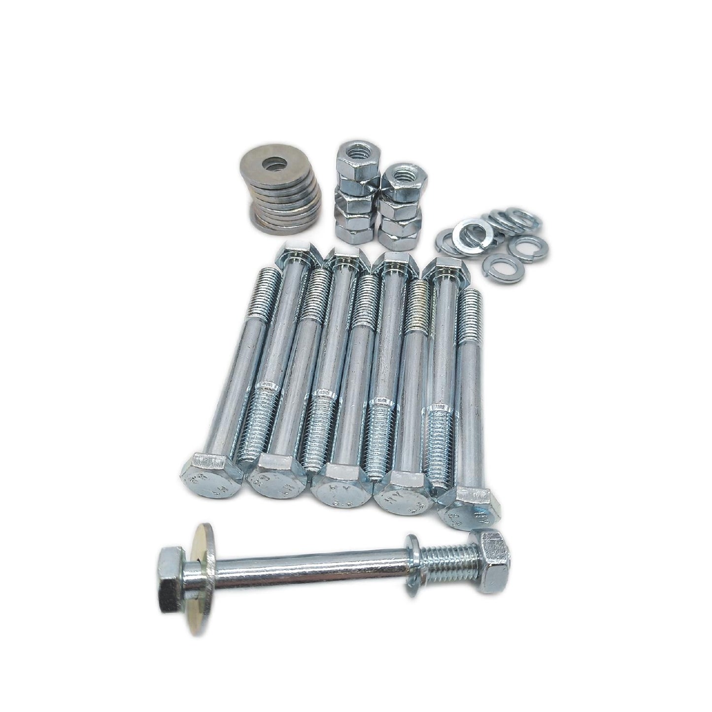 Stabilit Bodenhülsenschraube (M10, Länge: 90 mm, 10 Stk., Verzinkt, Sechskantkop