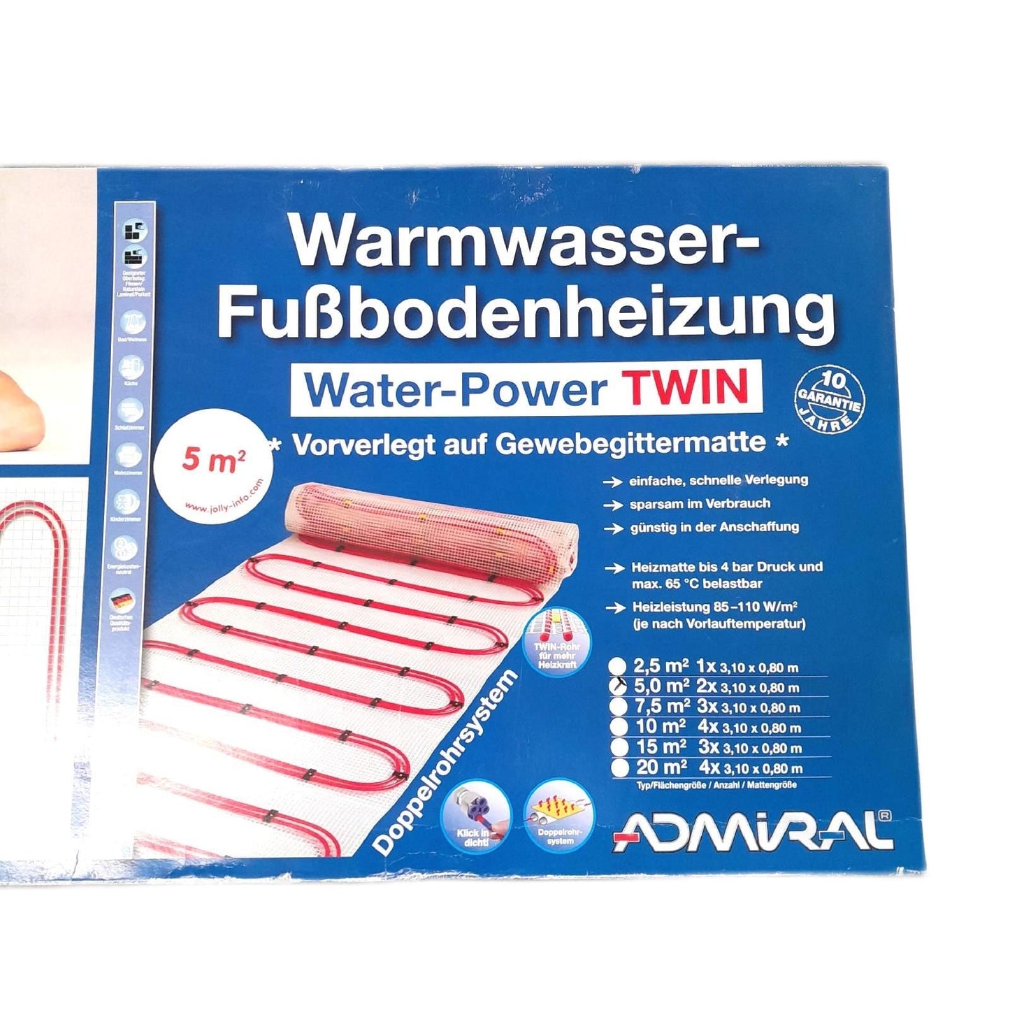 Admiral Fußbodenheizung Heizsystem Haustechnik Water Power 6 2 x
