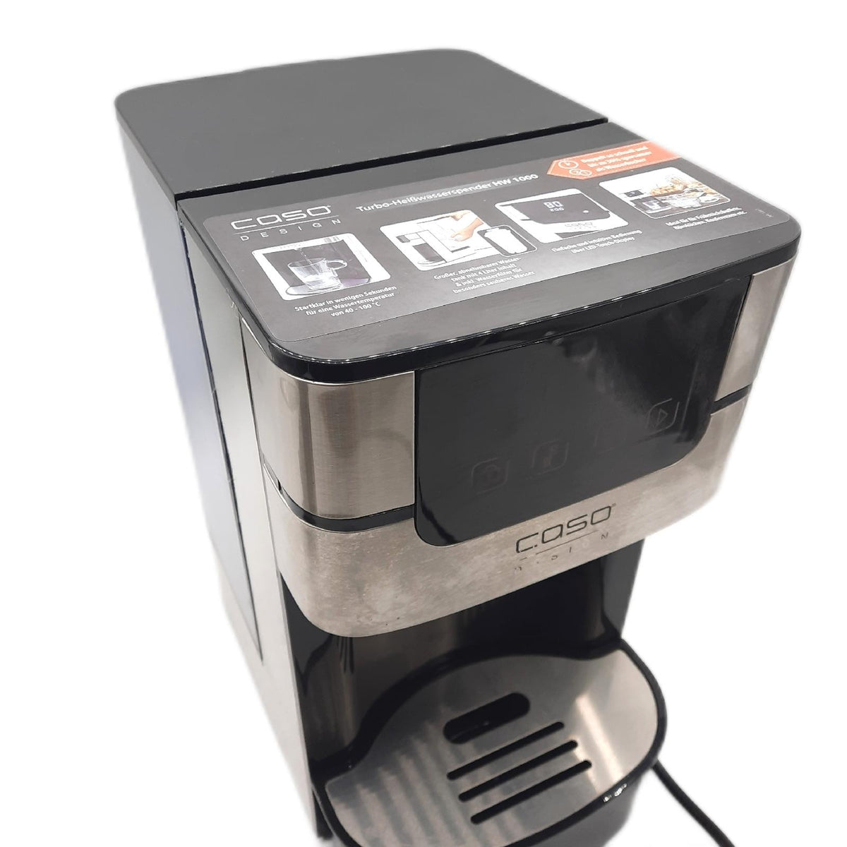 CASO 1867 HW 1000-Turbo Heißwasserspender, Kunststoff, 4 liters, Edelst - Defekt