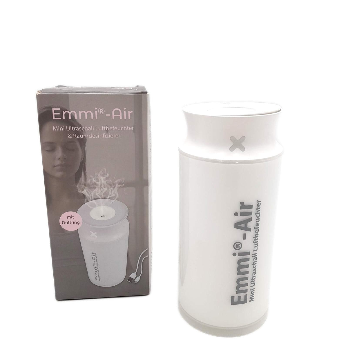 emmi AIR Ultraschall Mini Luftbefeuchter 400 ml ohne Duftring