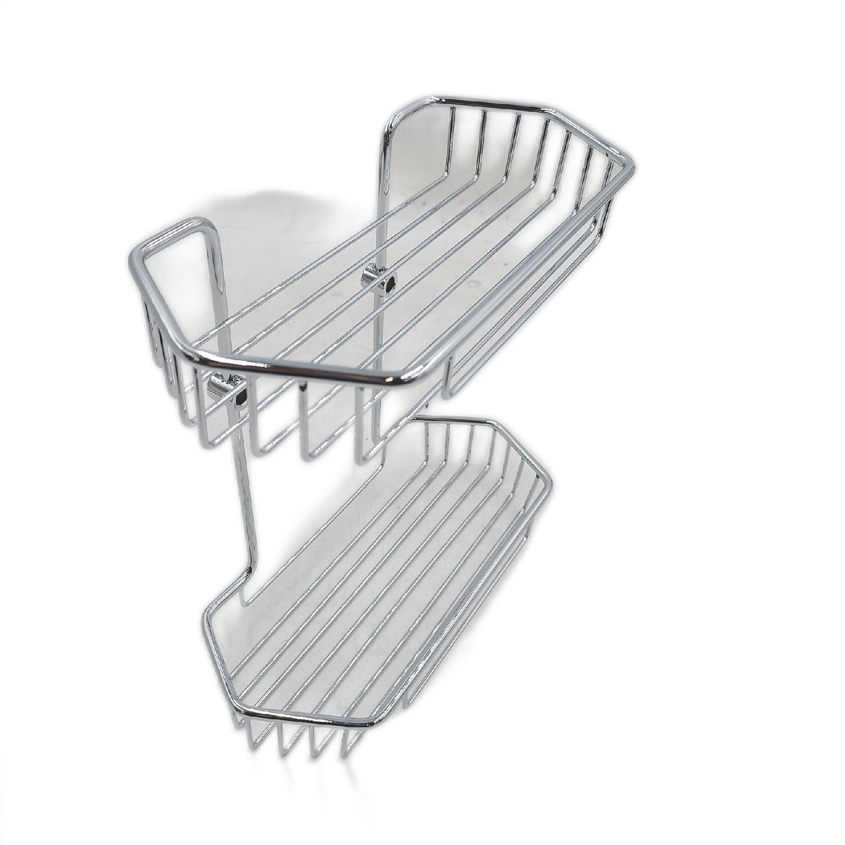 Tesa Duschkorb DK240 2-stoeckig Duschregal Chrom Messing verchromt 21 x 22 x 13 cm