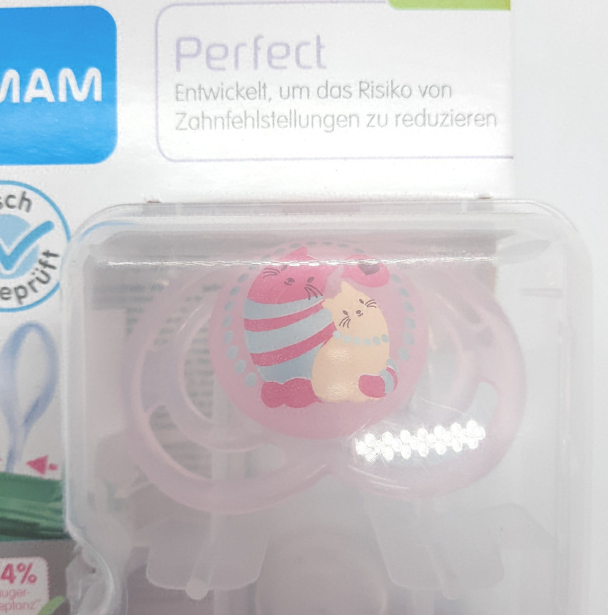 MAM Perfect Schnuller 16 Monate Silikon BPA frei Beruhigungssauger für Babys