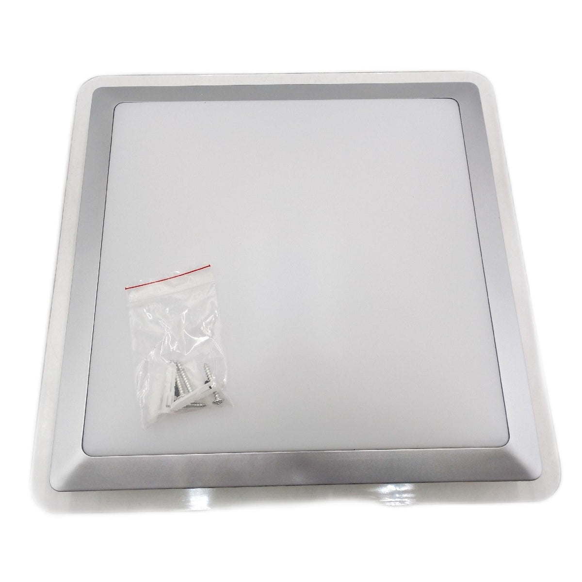 LeuchtenDirekt LED Deckenleuchte LABOL, stahl, 1xLED-Board/9W/3000K, Badleuchte, IP44, spritzwassergeschützt, Acrylglas, 14267-55