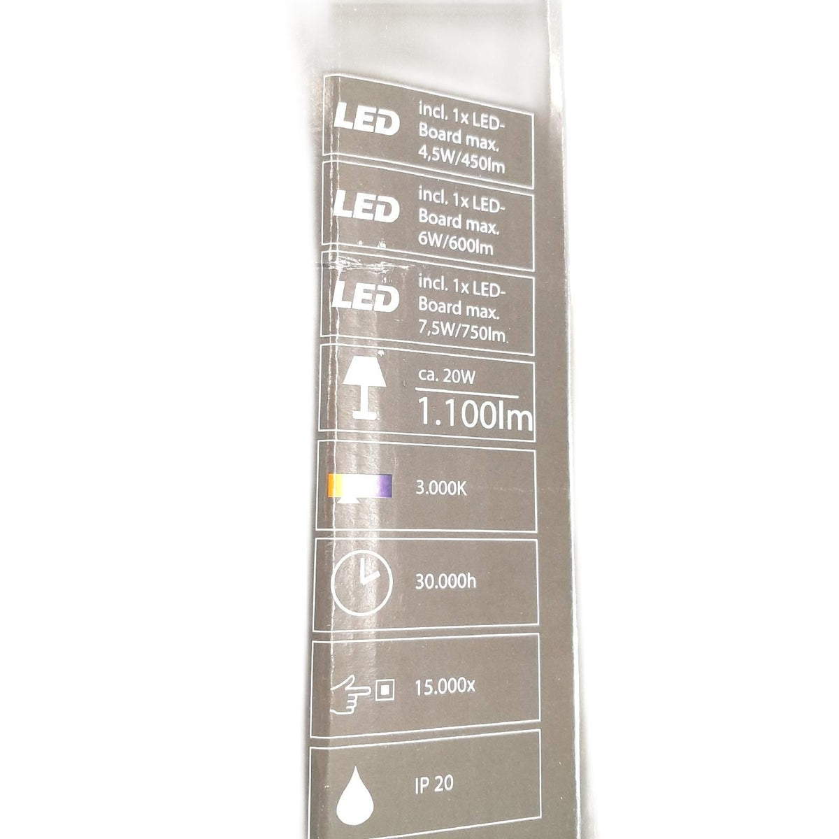 LeuchtenDirekt LED Deckenleuchte Johanna Silber warmweiß 18 Watt Ringe Design
