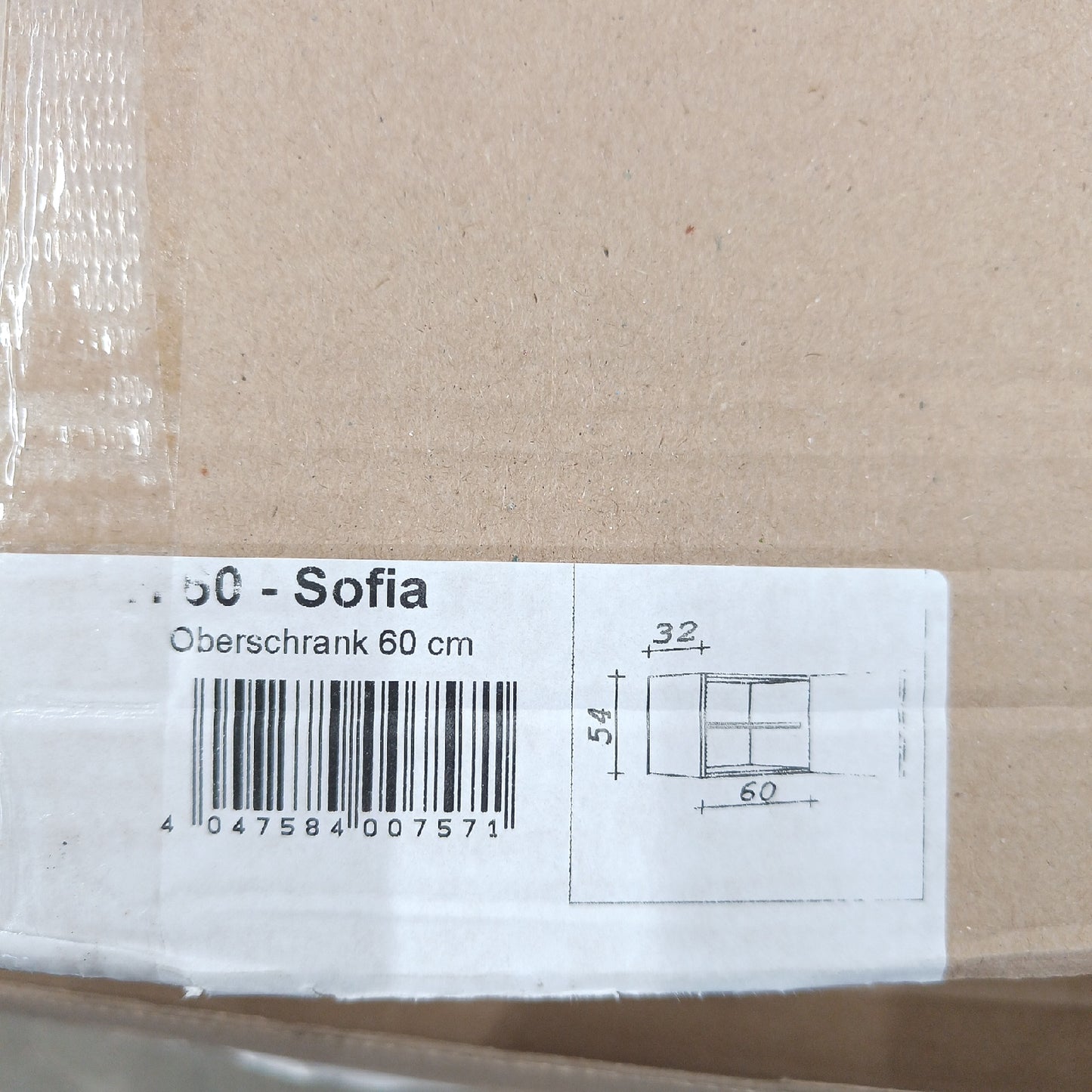 Flex-Well Sofia H?ngeschrank 32 x 60 x 54 cm, Dekor Front: Akazie