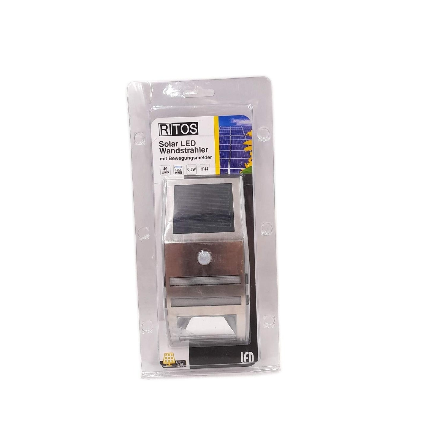 Ritter Leuchten Solar LED Strahler Beleuchtung 0 5 W Bewegungsmelder IP