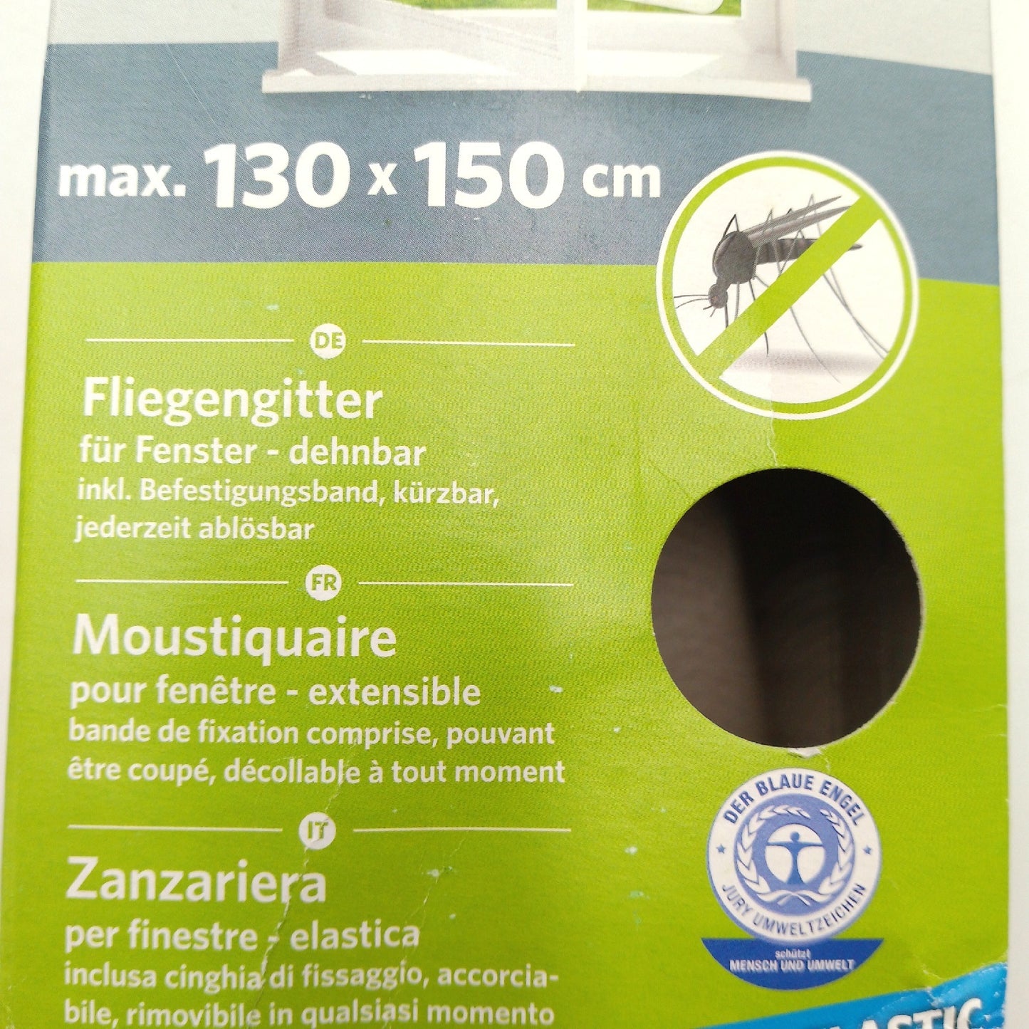 Easy Life Insektenschutzgitter Fenster Gitter Anthrazit Elastisch Leicht Montierbar