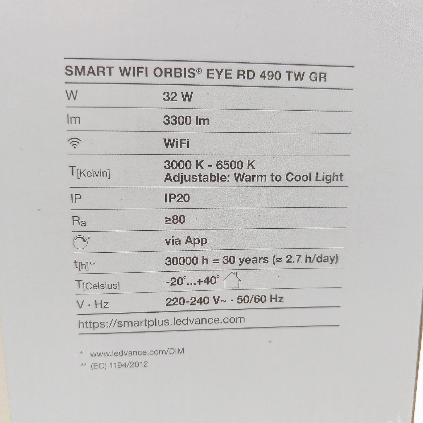 Ledvance LED Deckenleuchte Beleuchtung Ceiling Eye 32 W Effizient energiespar