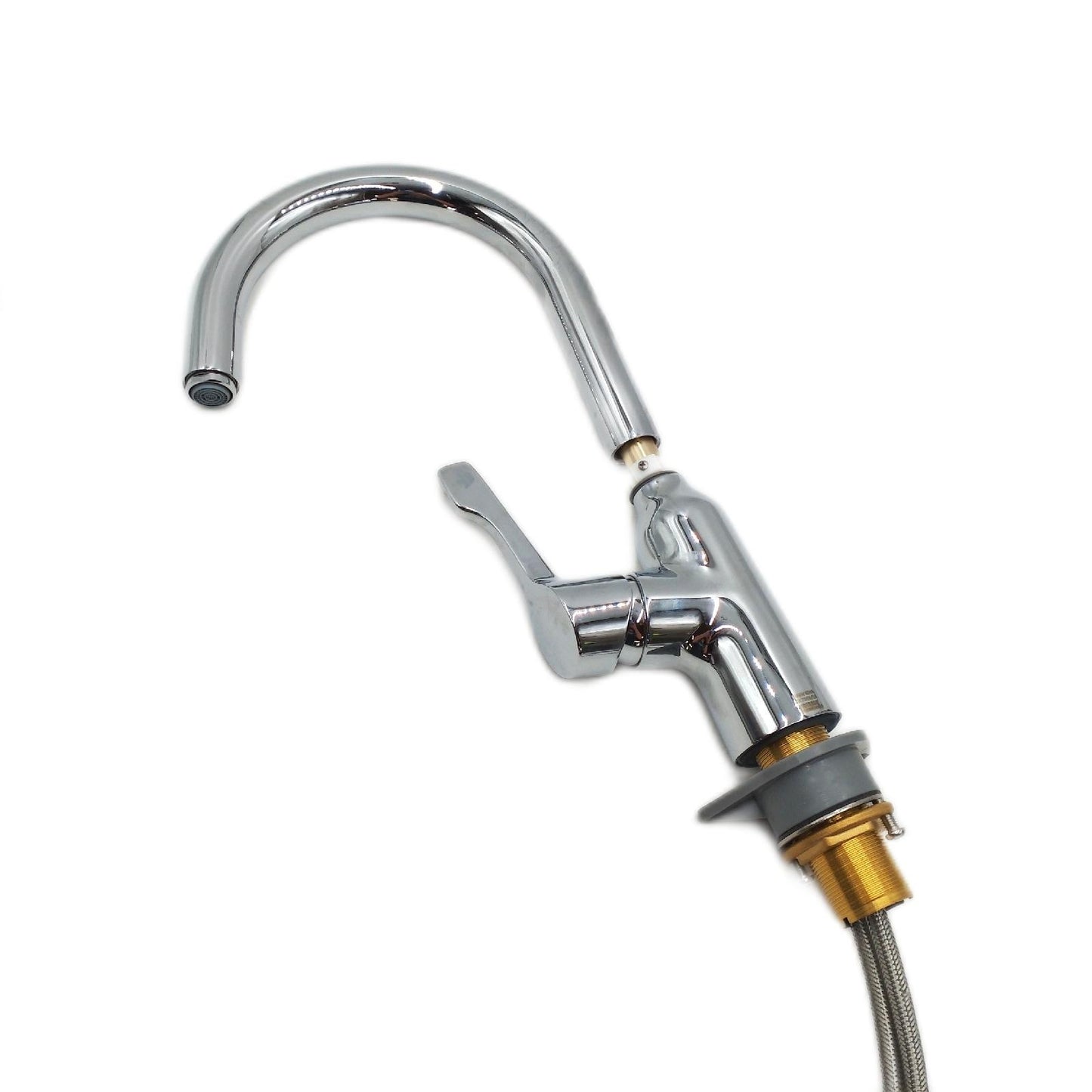 Hansgrohe Spültischarmatur Focus M43 (Chrom, Matt, Hoher Auslauf)