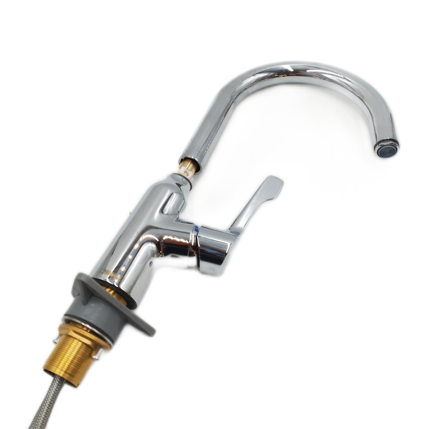 Hansgrohe Spültischarmatur Focus M43 (Chrom, Matt, Hoher Auslauf)
