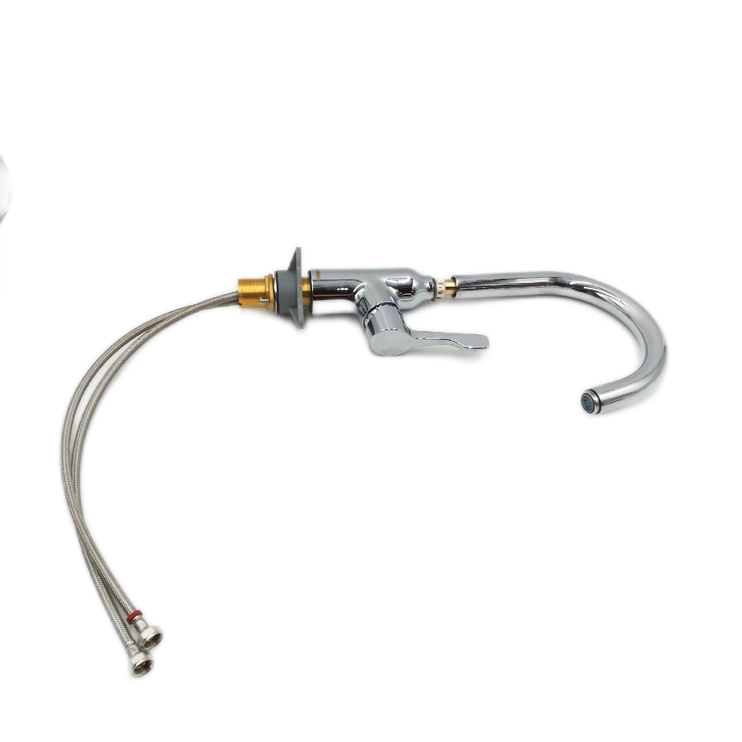 Hansgrohe Spültischarmatur Focus M43 (Chrom, Matt, Hoher Auslauf)