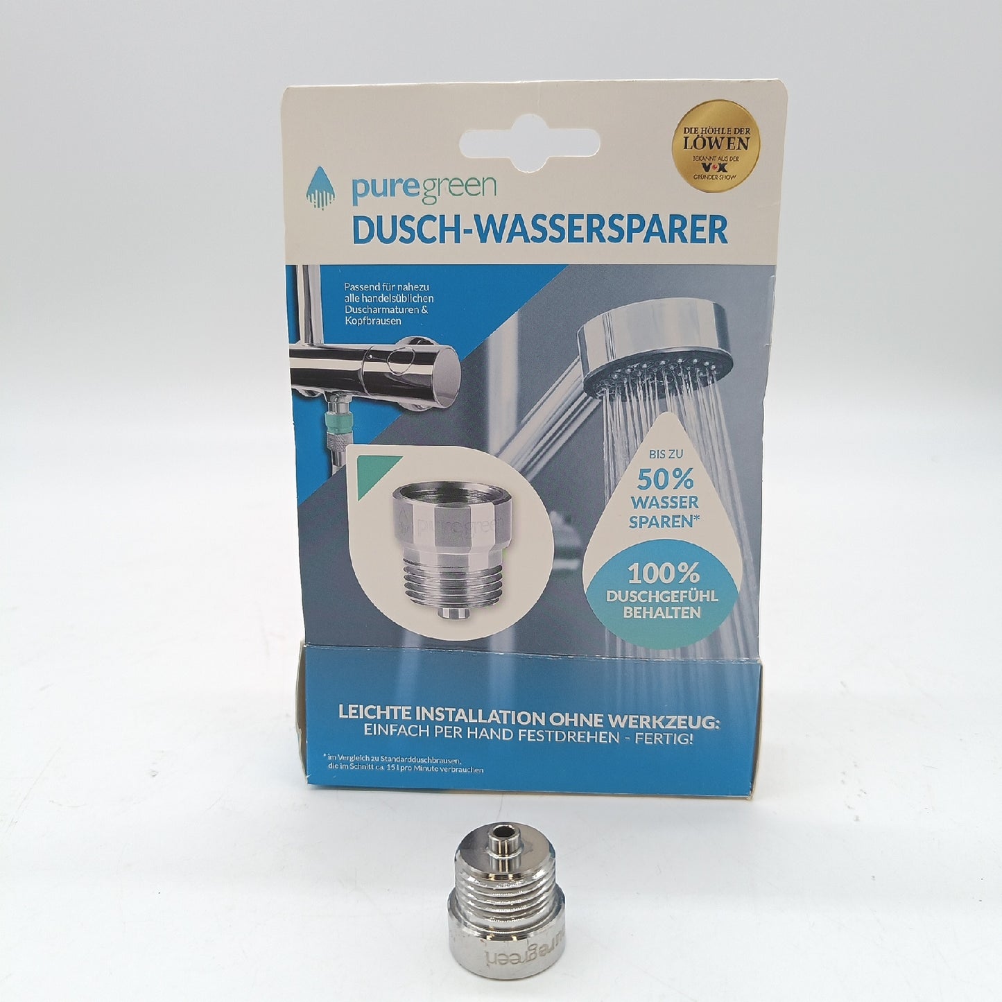 Puregreen Wassersparverschraubung Armaturen Brausearmaturen 75 Liter pro Minute