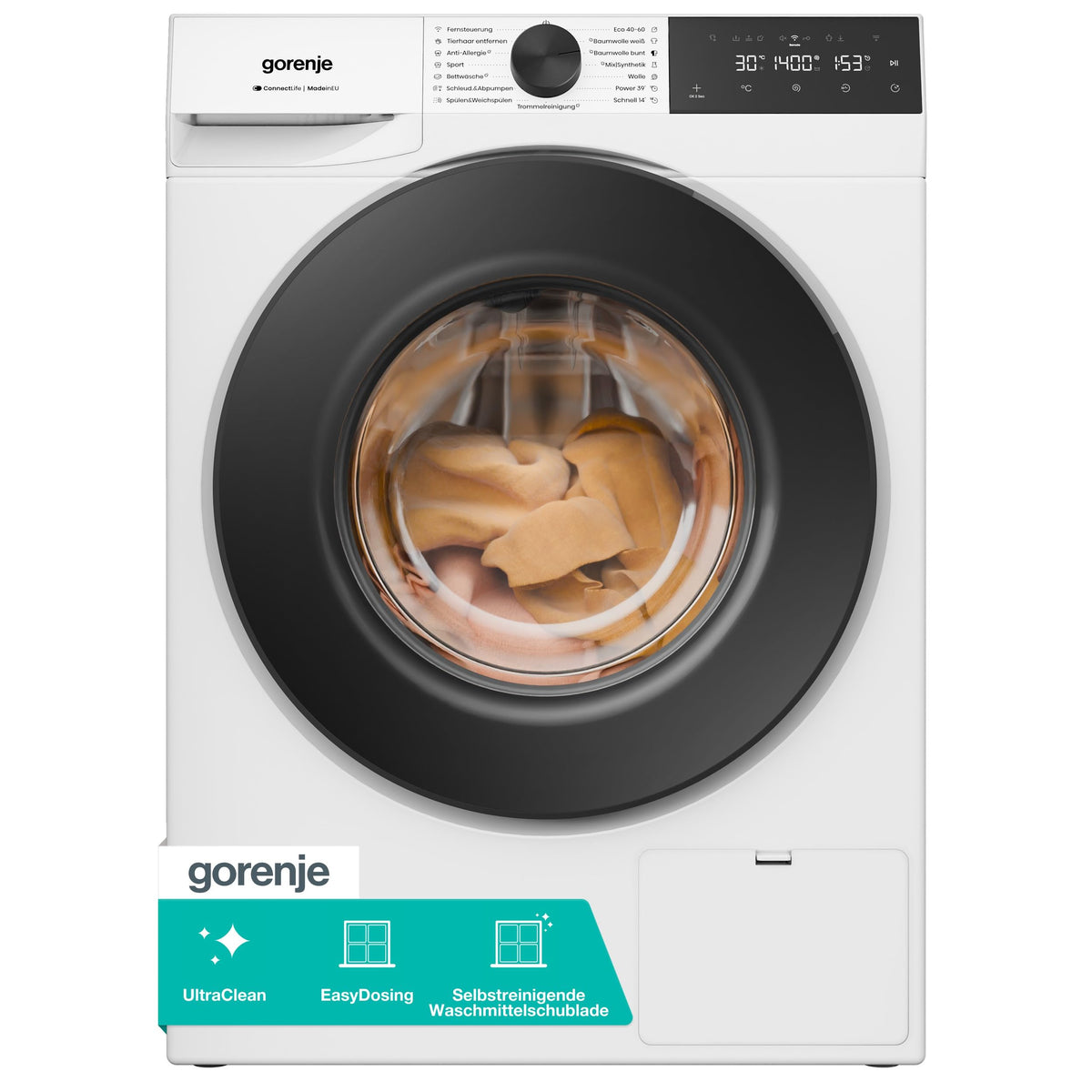 GORENJE Waschmaschine G400 W5G484A3P1, 8 kg, weiß