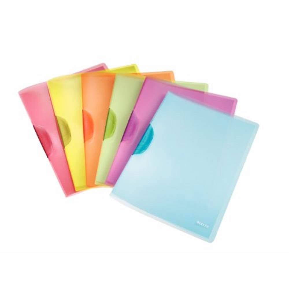 Leitz Klemmmappe Bürobedarf ColorClip Rainbow A4 6er Packung sortiert