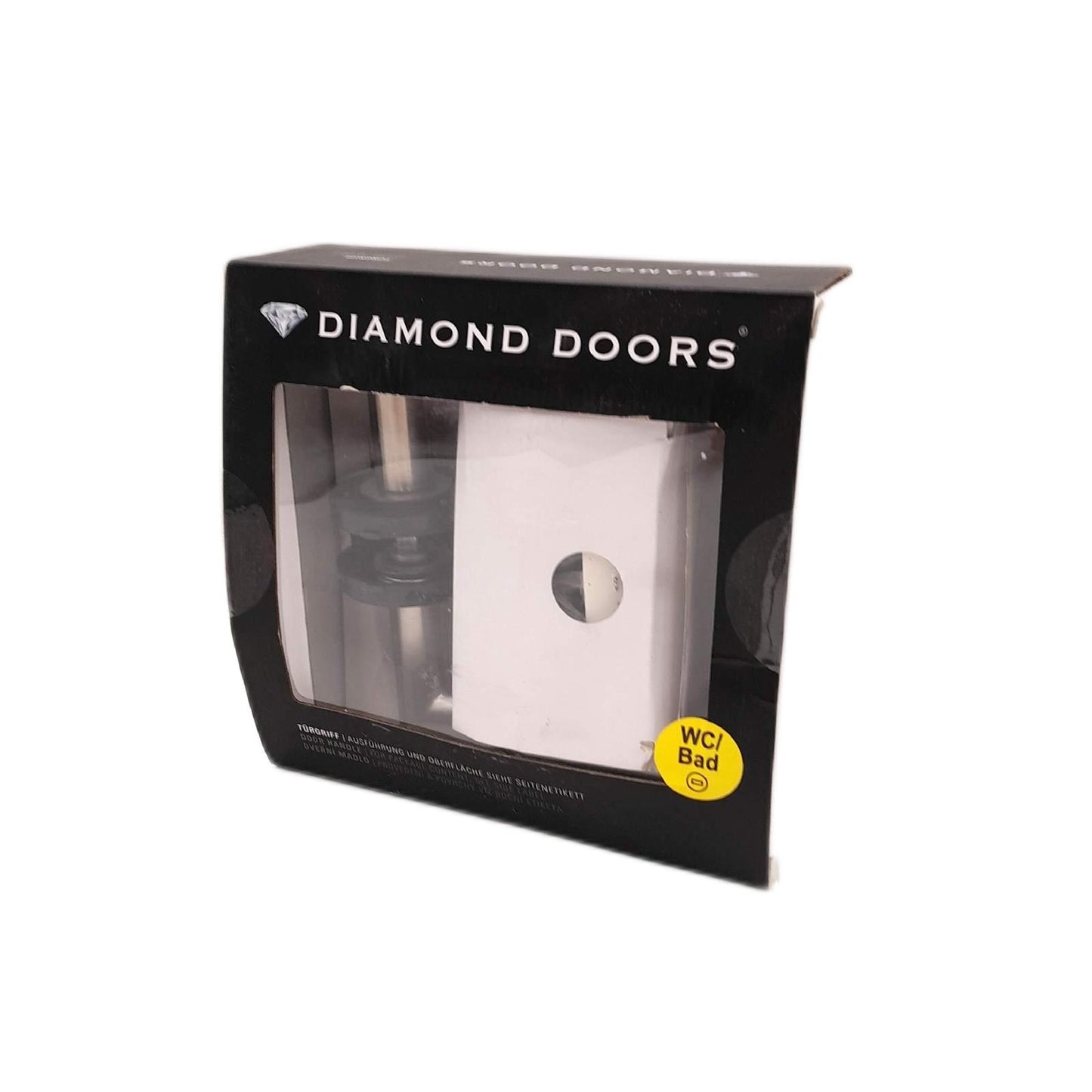Diamond Doors Modern WC-Türgarnitur L-Form (Edelstahl)