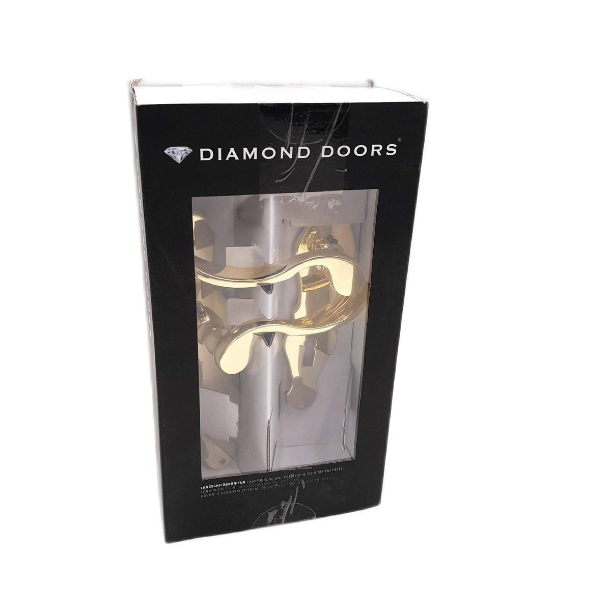 Diamond Doors Zimmertürgarnitur Türbeschläge Classic Nevada Messing Poliert Elegant Stil