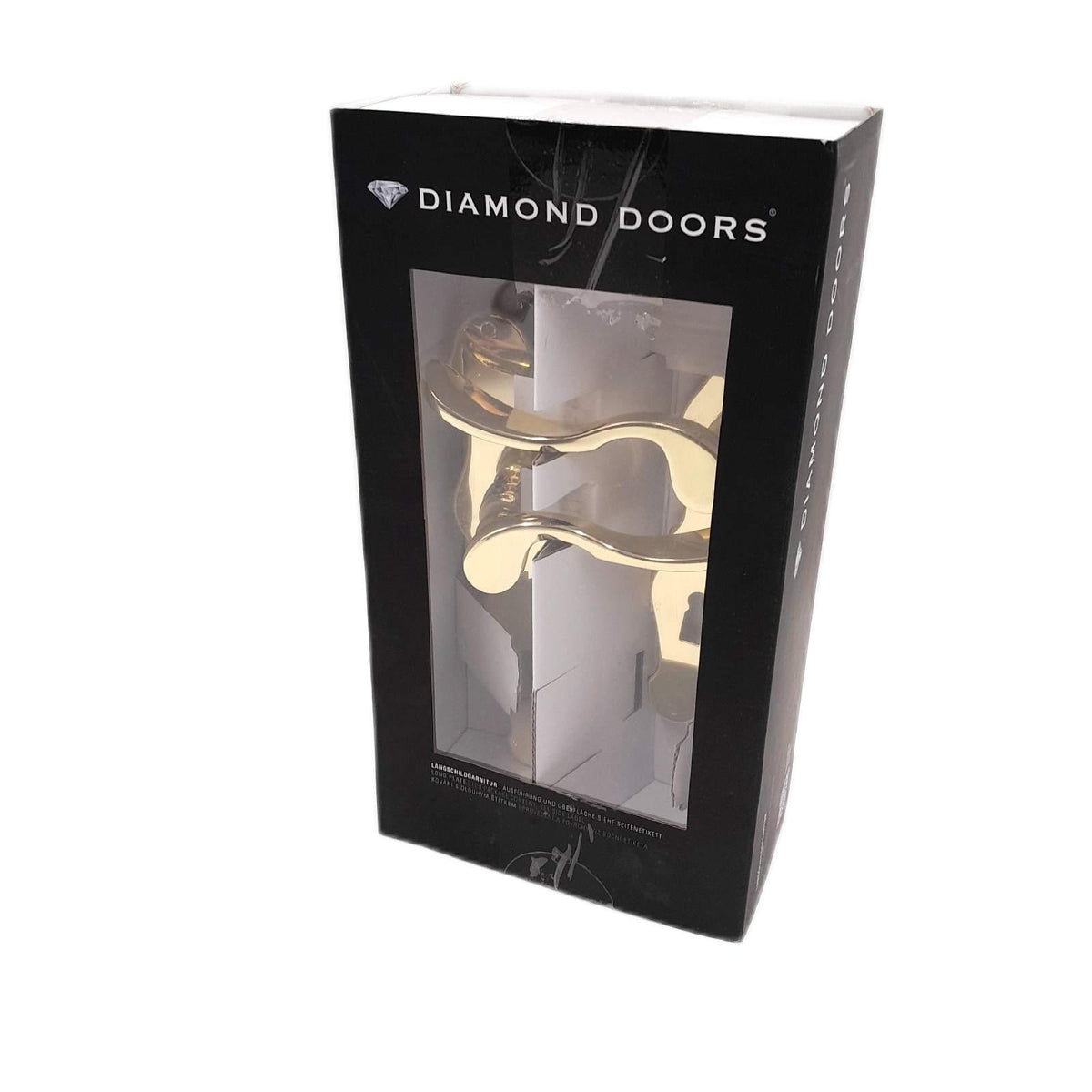 Diamond Doors Zimmertürgarnitur Türbeschläge Classic Nevada Messing Poliert Elegant Stil