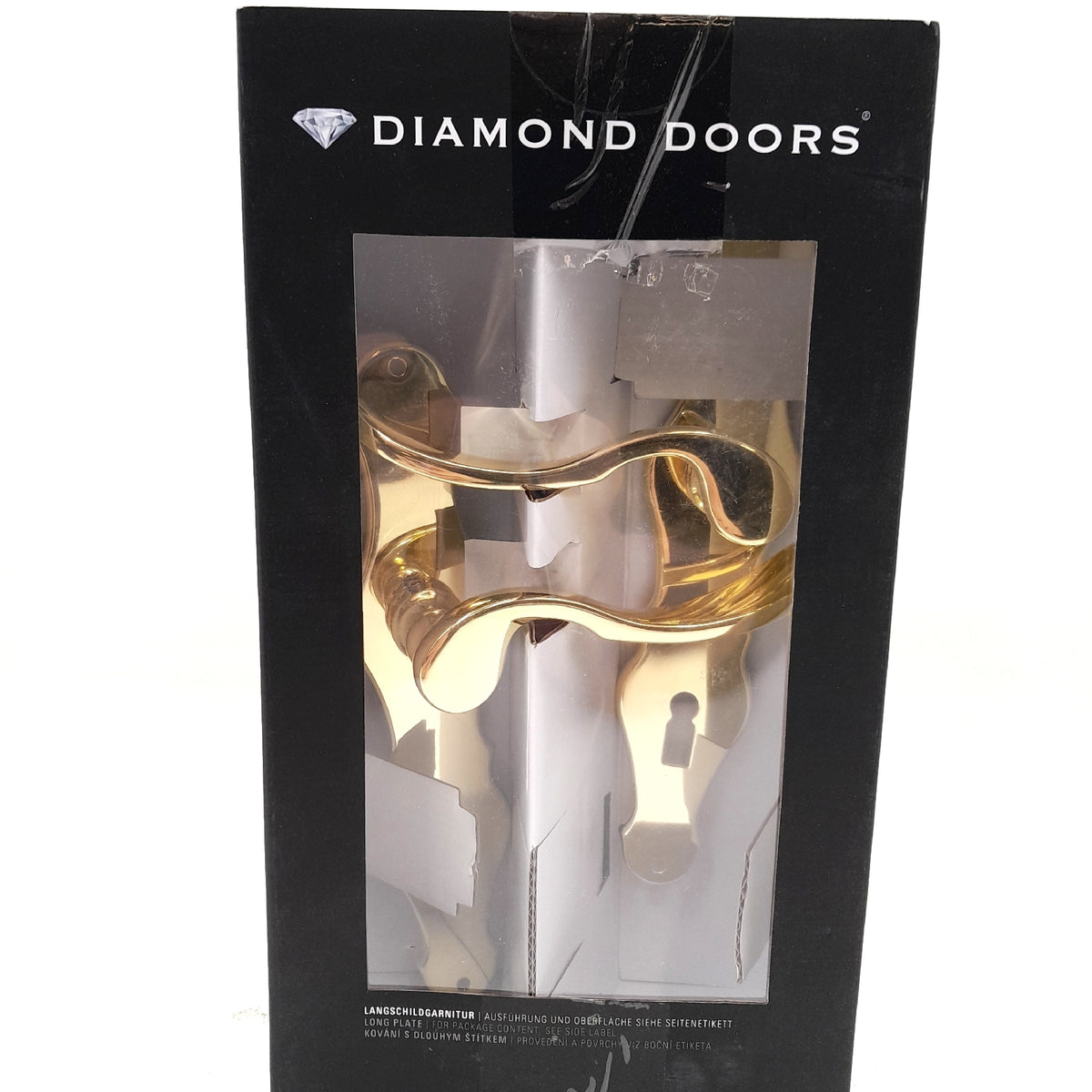 Diamond Doors Zimmertürgarnitur Türbeschläge Classic Nevada Messing Poliert Elegant Stil