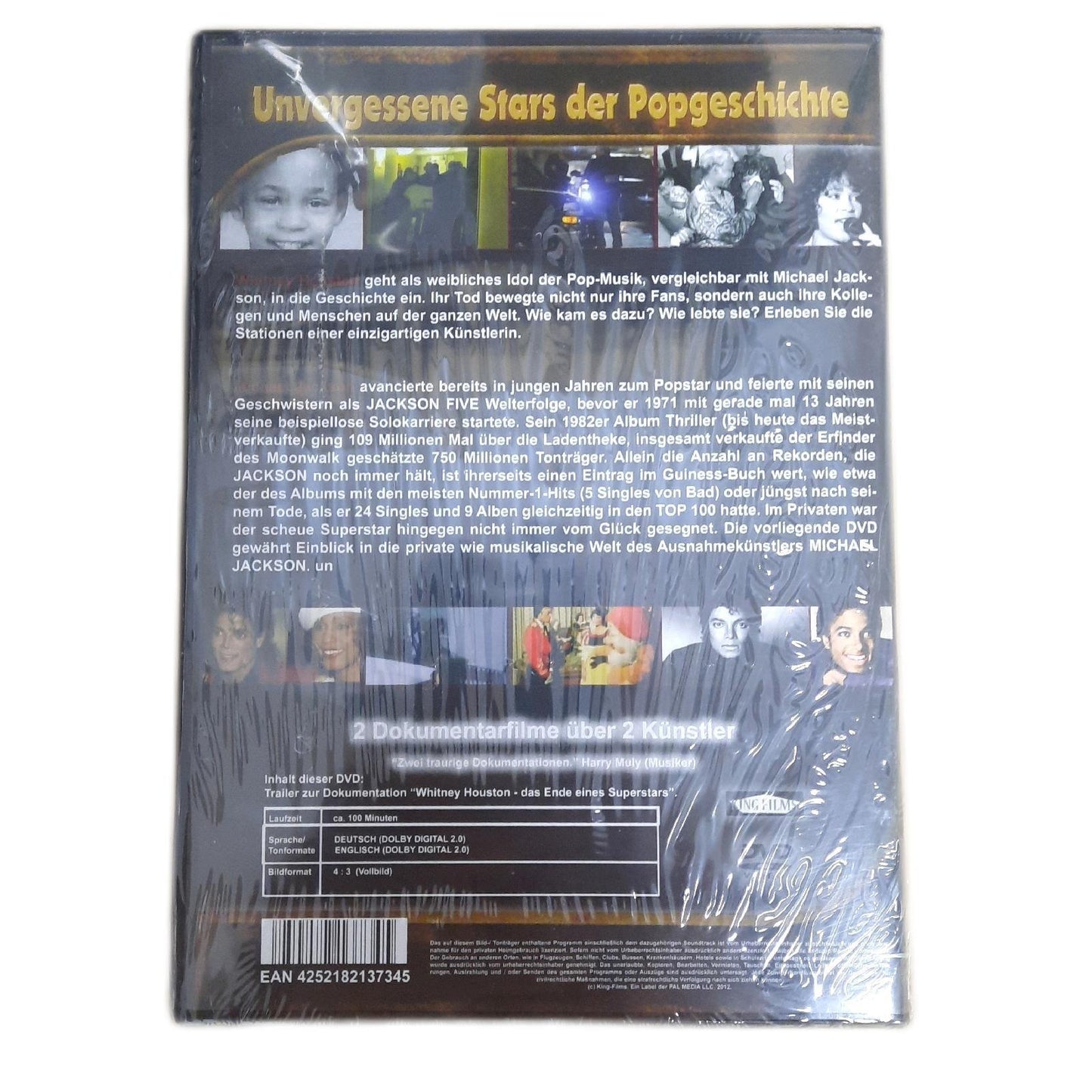 Unvergessene Stars der Popgeschichte [2 DVDs] Michael Jackson, Whitney Houston