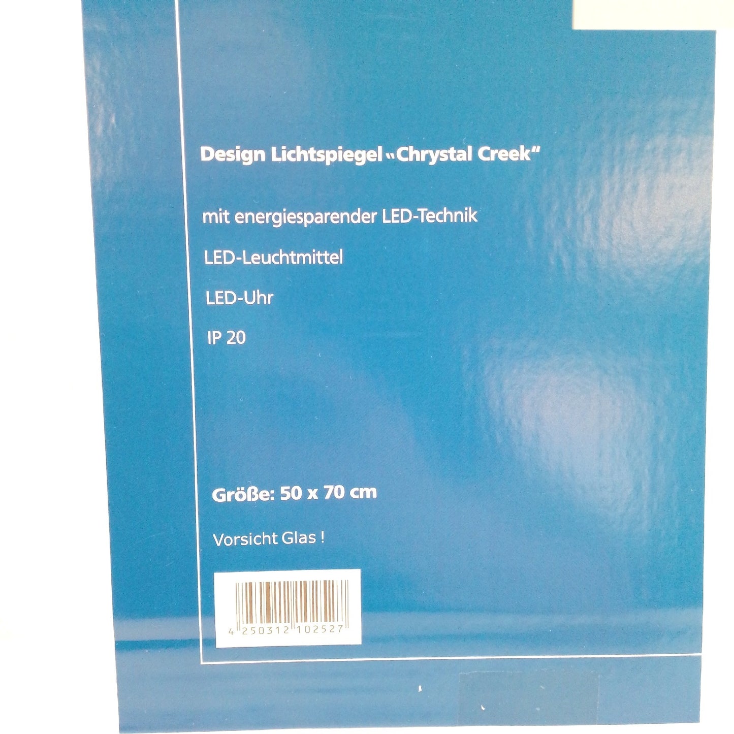 DSK LED-Lichtspiegel Chrystal Creek 50x70 cm Mit Kippschalter