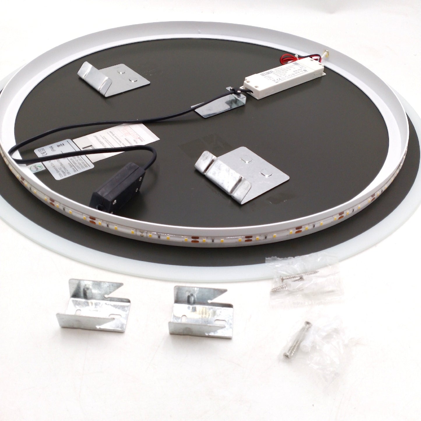 LED-Lichtspiegel Silver Space Durchmesser: 60 cm