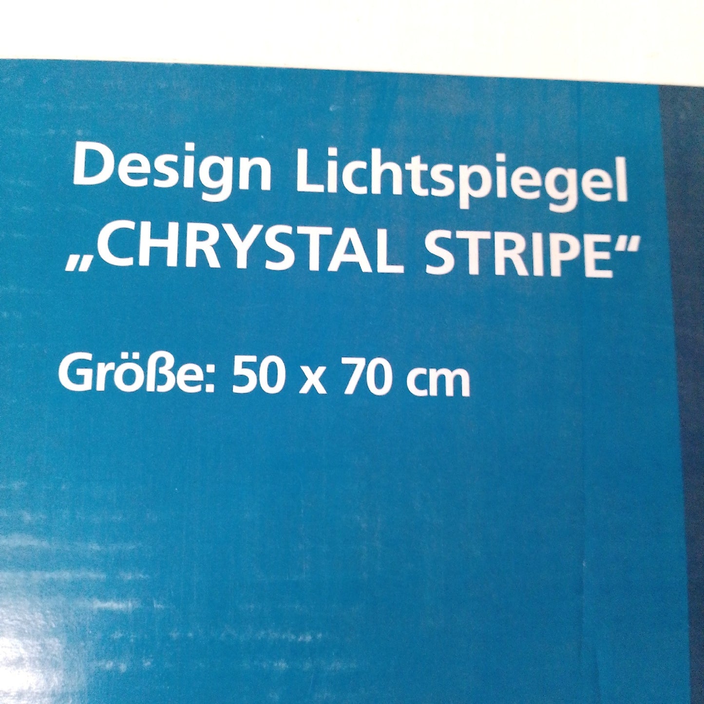 LED Lichtspiegel Badezimmerbeleuchtung Spiegel Chrystal Stripe 50 x 70 cm Kippschalter Design